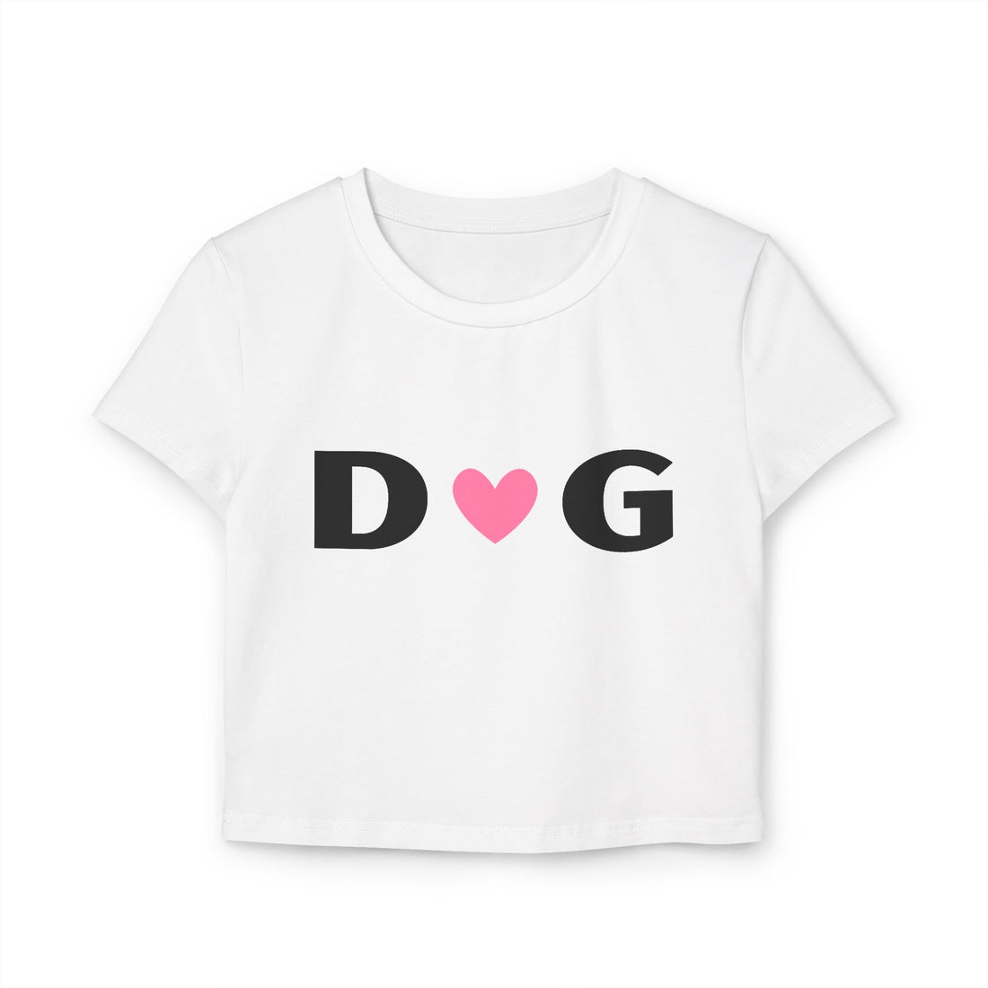 Dream Girl Baby Tee - Pink Heart Graphic T-Shirt